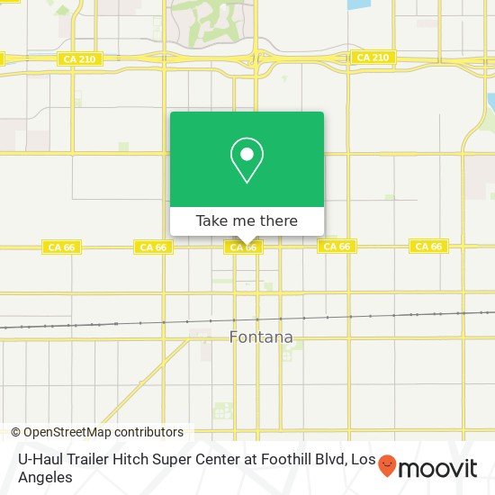 U-Haul Trailer Hitch Super Center at Foothill Blvd map