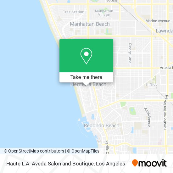 Haute L.A. Aveda Salon and Boutique map