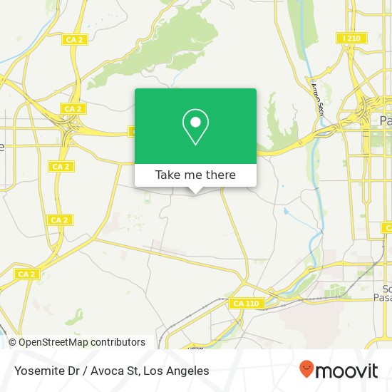 Mapa de Yosemite Dr / Avoca St