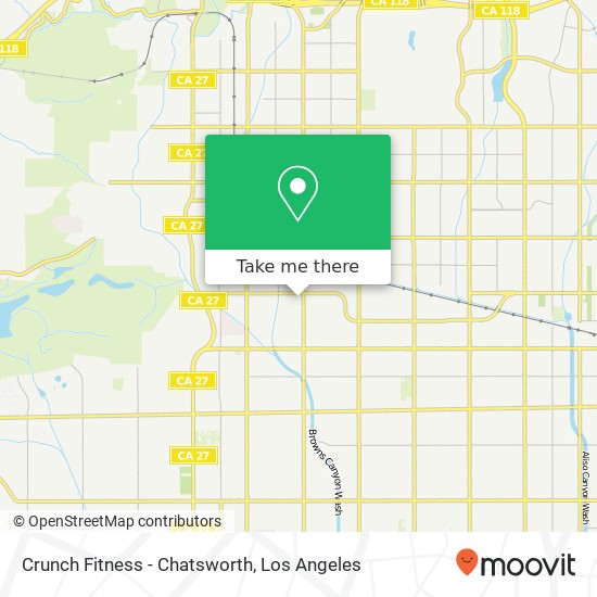 Crunch Fitness - Chatsworth map