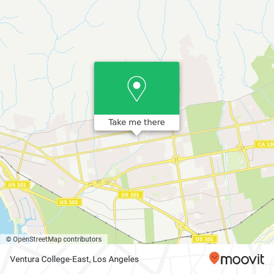 Mapa de Ventura College-East