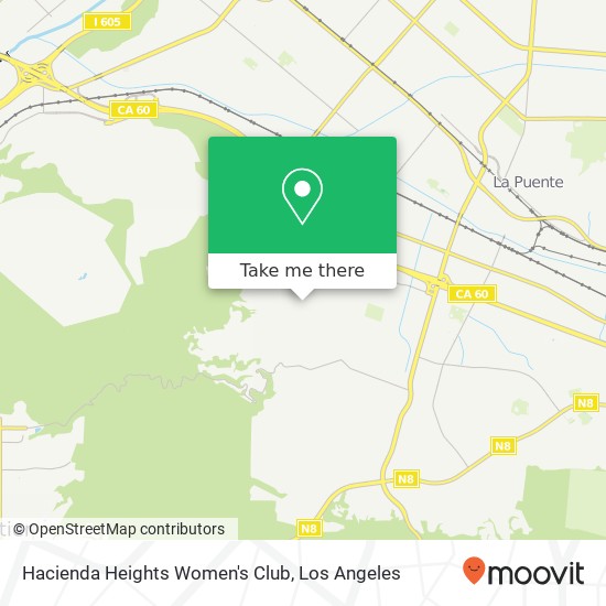 Hacienda Heights Women's Club map