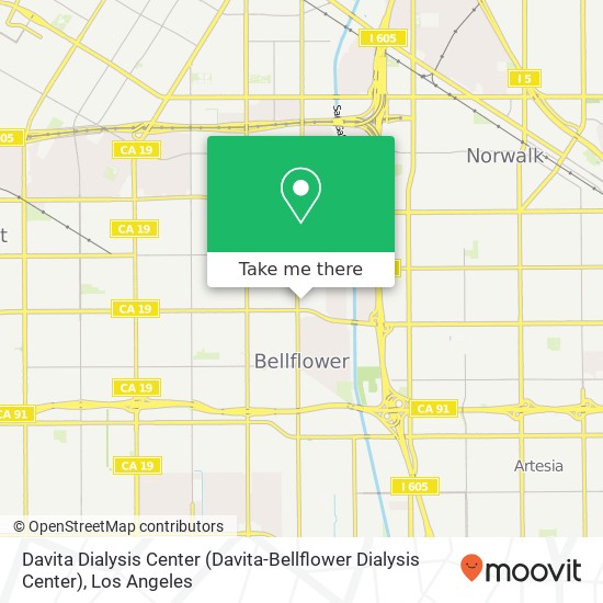 Davita Dialysis Center map