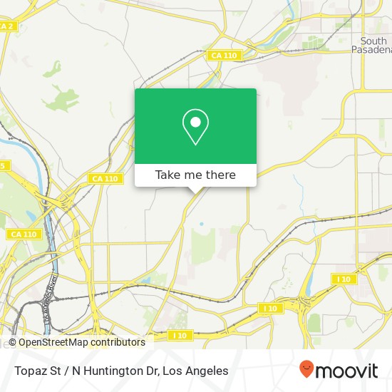 Mapa de Topaz St / N Huntington Dr