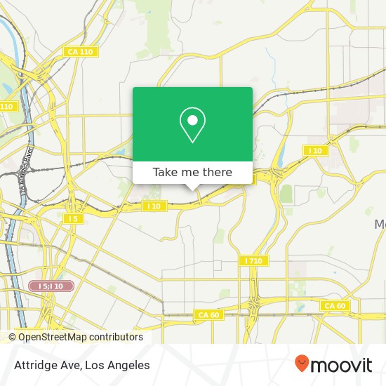 Attridge Ave map