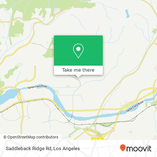 Mapa de Saddleback Ridge Rd