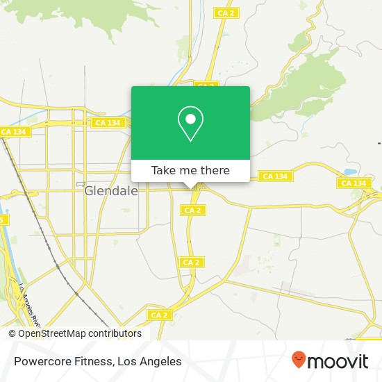 Powercore Fitness map