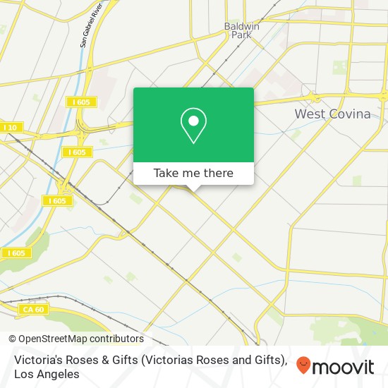Victoria's Roses & Gifts (Victorias Roses and Gifts) map