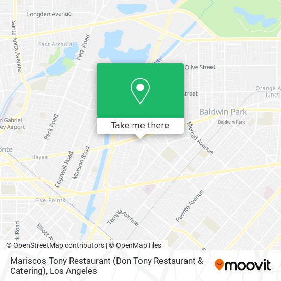 Mapa de Mariscos Tony Restaurant (Don Tony Restaurant & Catering)