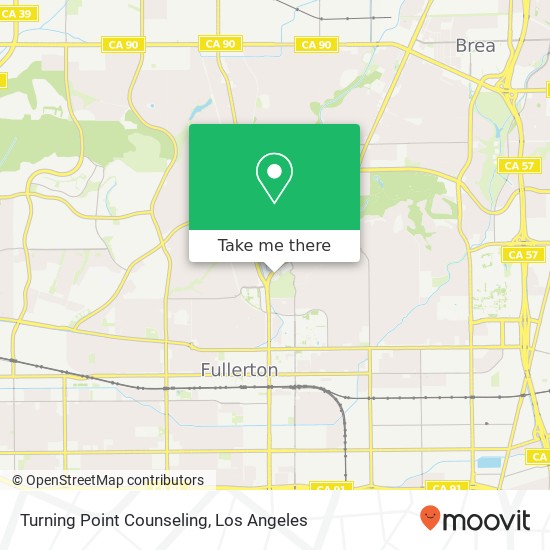 Turning Point Counseling map