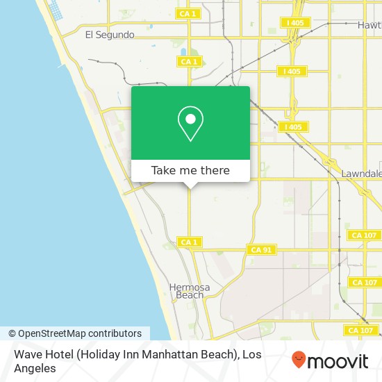 Mapa de Wave Hotel (Holiday Inn Manhattan Beach)