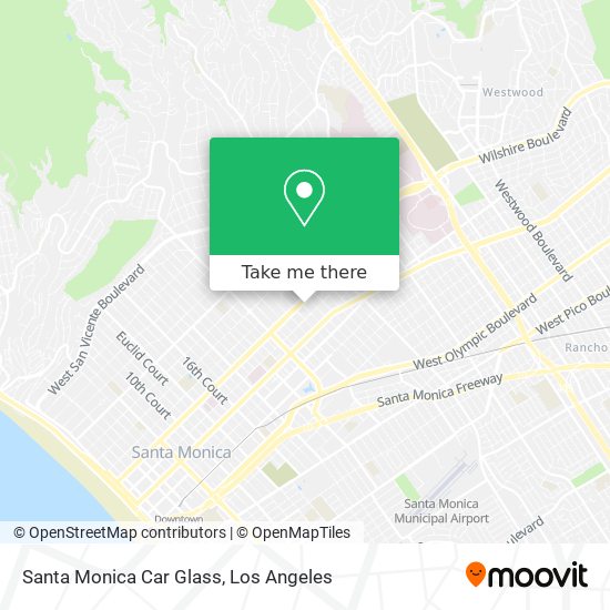 Santa Monica Car Glass map
