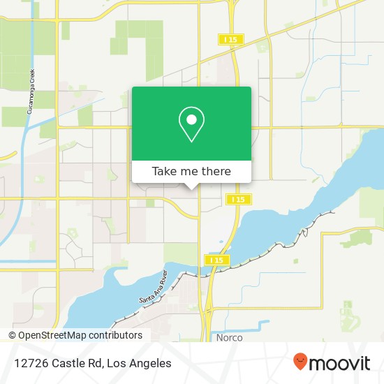 12726 Castle Rd map
