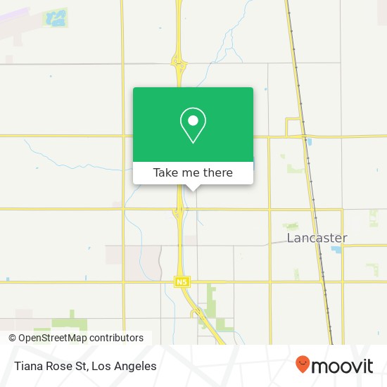 Tiana Rose St map