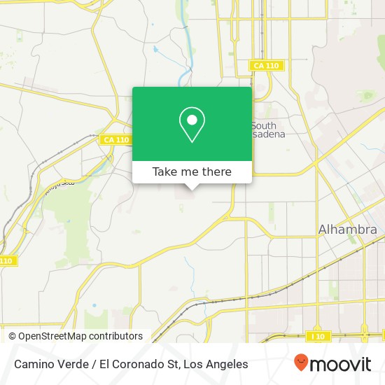 Camino Verde / El Coronado St map