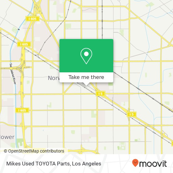 Mikes Used TOYOTA Parts map