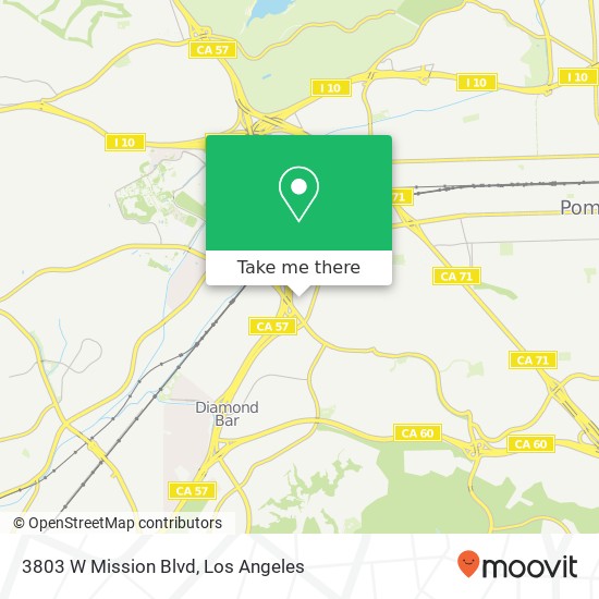 3803 W Mission Blvd map