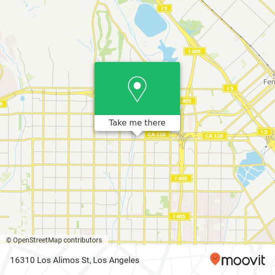 16310 Los Alimos St map