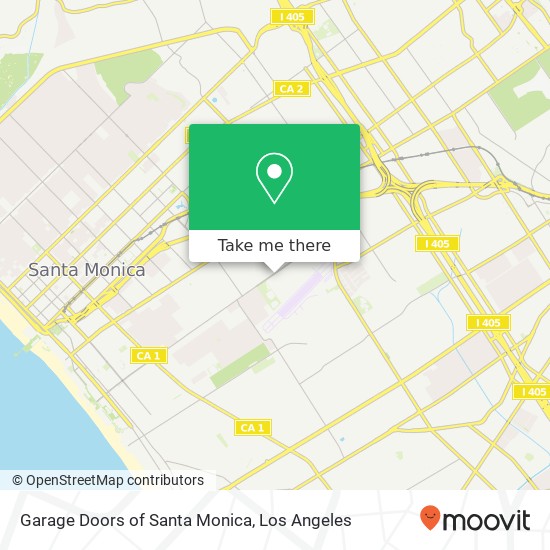 Mapa de Garage Doors of Santa Monica