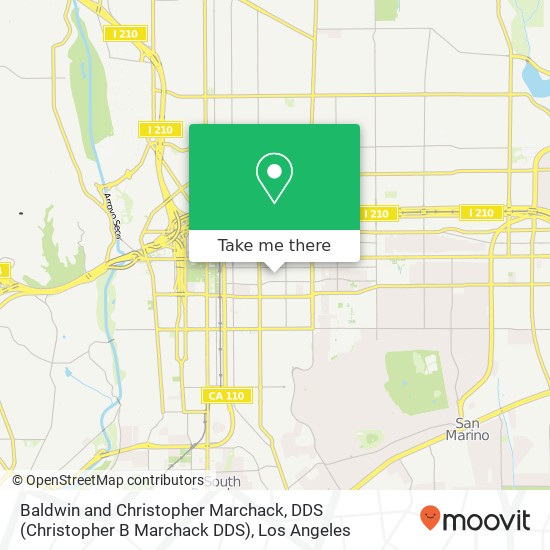 Baldwin and Christopher Marchack, DDS (Christopher B Marchack DDS) map