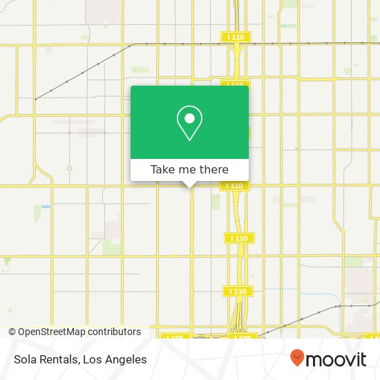 Sola Rentals map