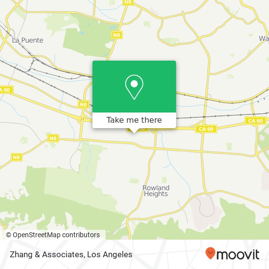 Zhang & Associates map