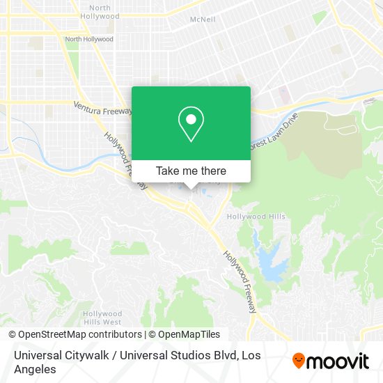 Universal Citywalk / Universal Studios Blvd map