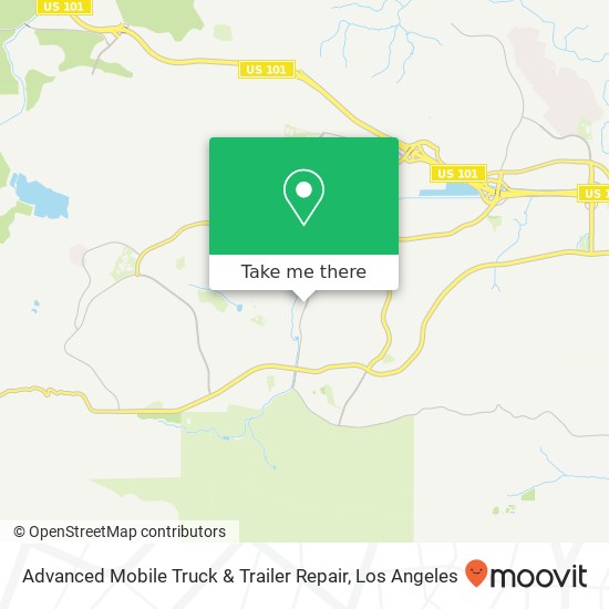 Advanced Mobile Truck & Trailer Repair map