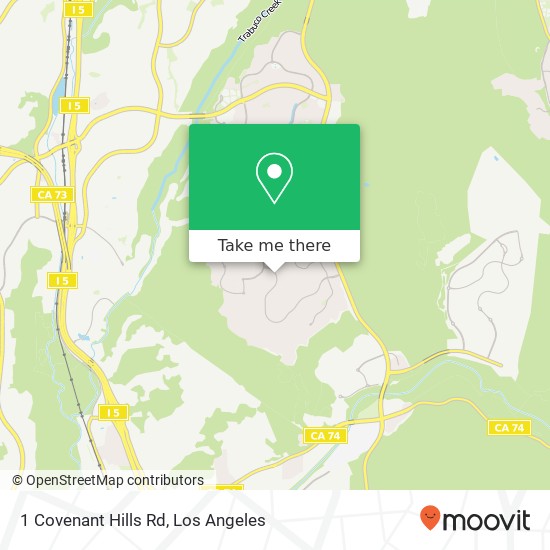 Mapa de 1 Covenant Hills Rd