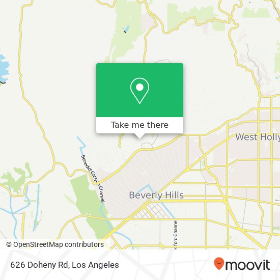 626 Doheny Rd map