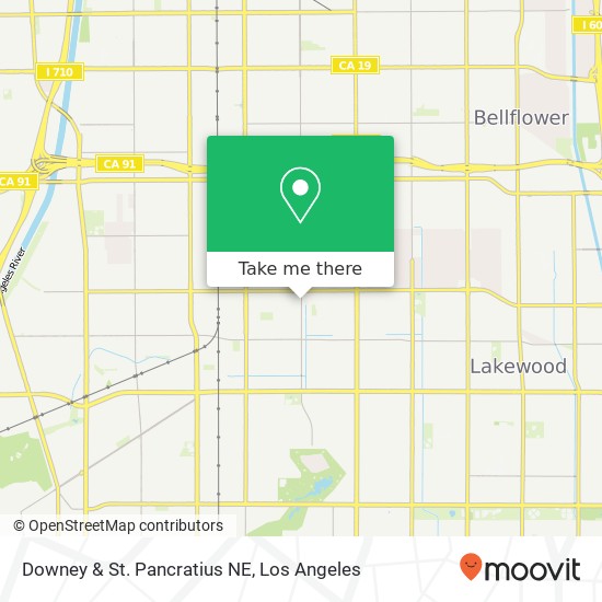 Downey & St. Pancratius NE map