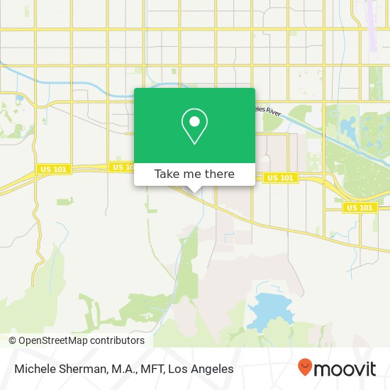Mapa de Michele Sherman, M.A., MFT
