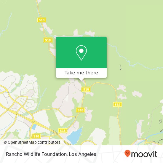 Rancho Wildlife Foundation map