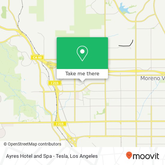 Ayres Hotel and Spa - Tesla map
