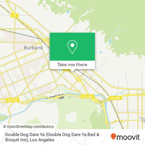 Mapa de Double Dog Dare Ya (Double Dog Dare Ya Bed & Bisquit Inn)