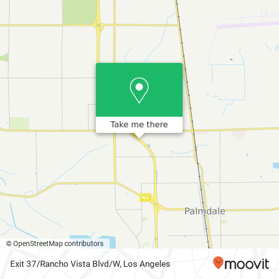 Exit 37/Rancho Vista Blvd/W map