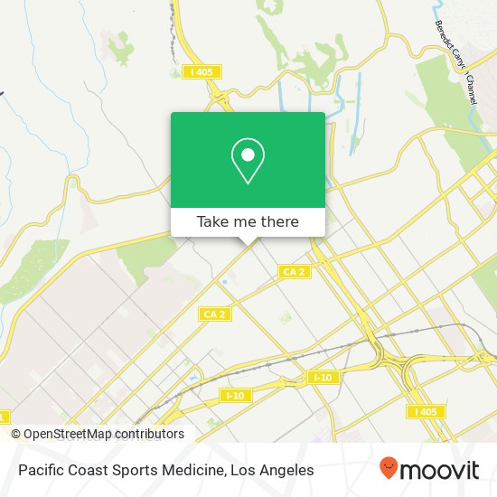 Pacific Coast Sports Medicine map