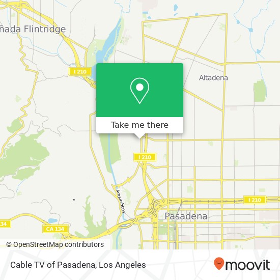 Cable TV of Pasadena map