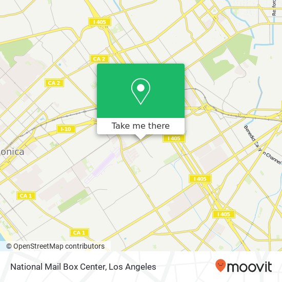 Mapa de National Mail Box Center