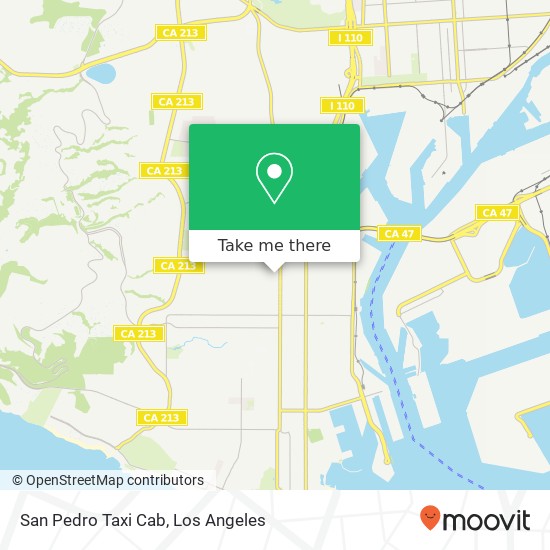 San Pedro Taxi Cab map