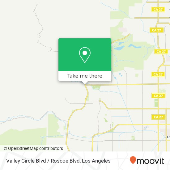 Valley Circle Blvd / Roscoe Blvd map