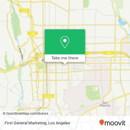 First General Marketing map