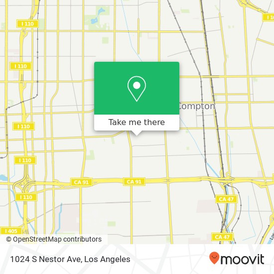 Mapa de 1024 S Nestor Ave