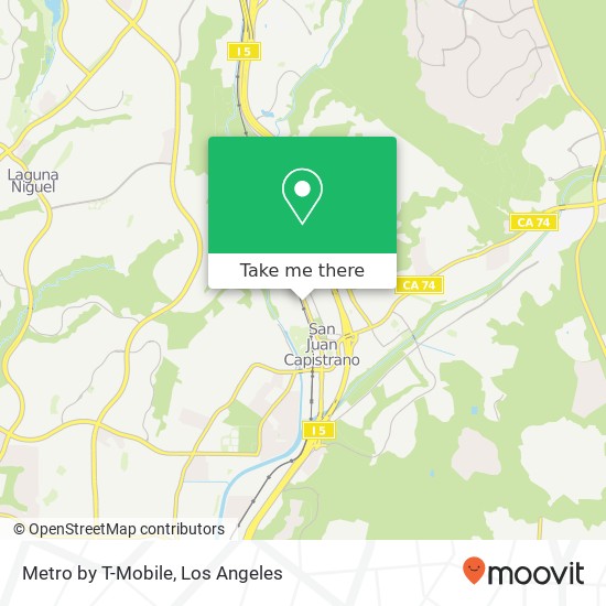 Mapa de Metro by T-Mobile