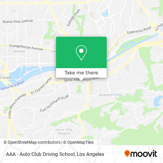AAA - Auto Club Driving School map