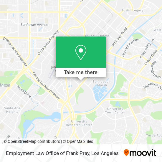 Employment Law Office of Frank Pray map