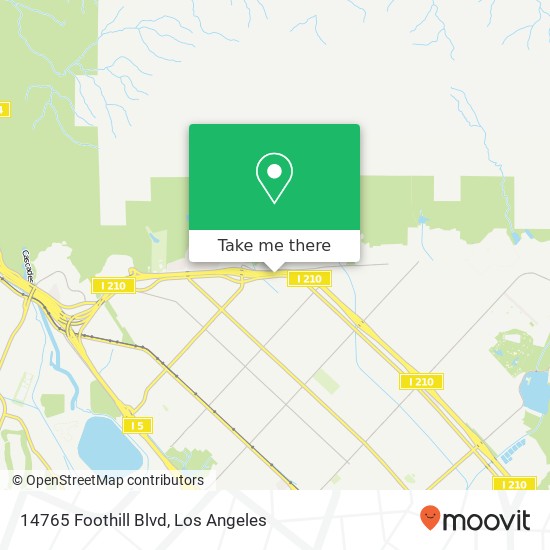 14765 Foothill Blvd map