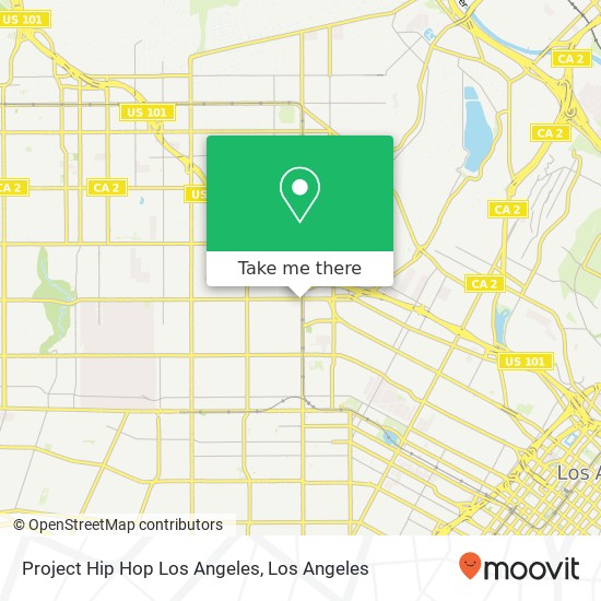 Project Hip Hop Los Angeles map