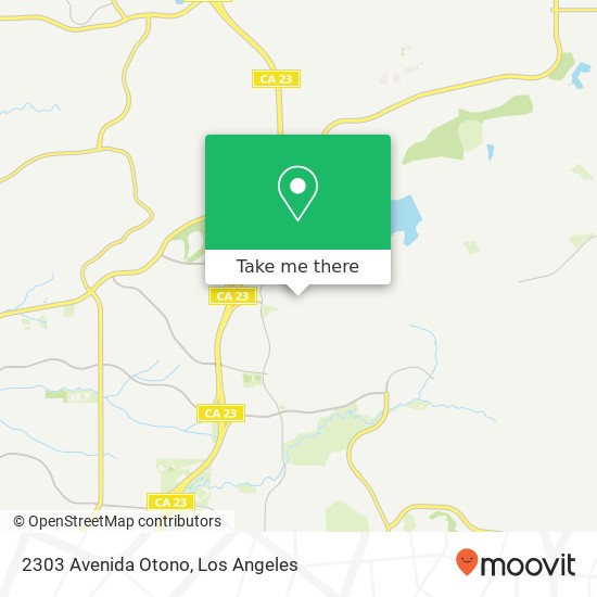 Mapa de 2303 Avenida Otono