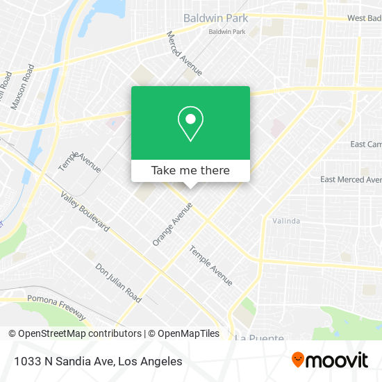 1033 N Sandia Ave map